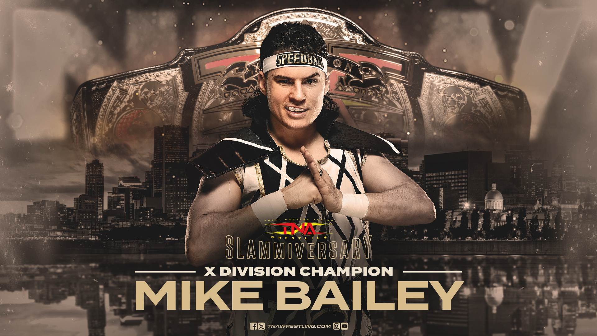 ‘Speedball’ Mike Bailey wins X-Division title at TNA Slammiversary, Earl Hebner makes cameo