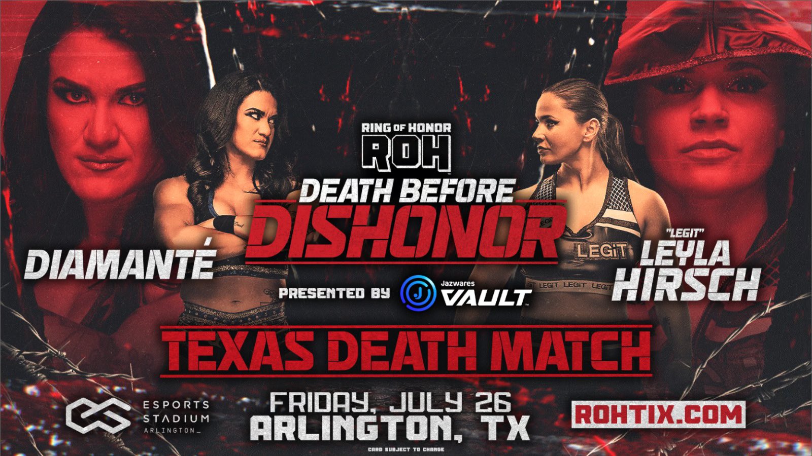Texas death match announced for ROH Death Before Dishonor