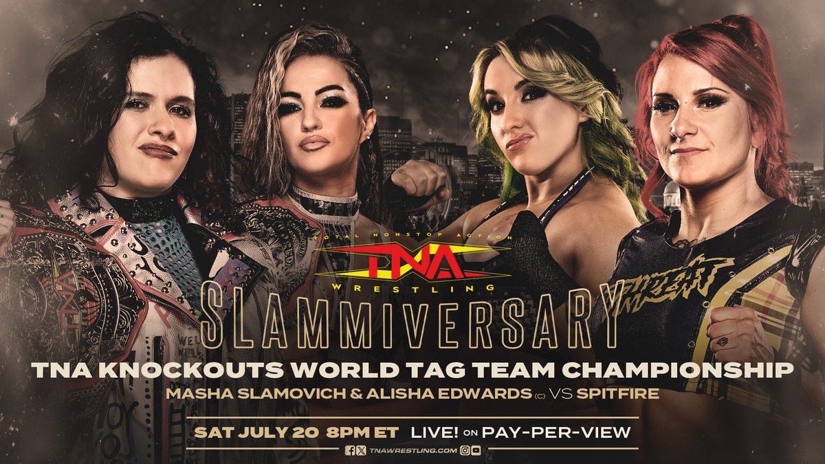 Knockouts Tag Team title match added to TNA Slammiversary