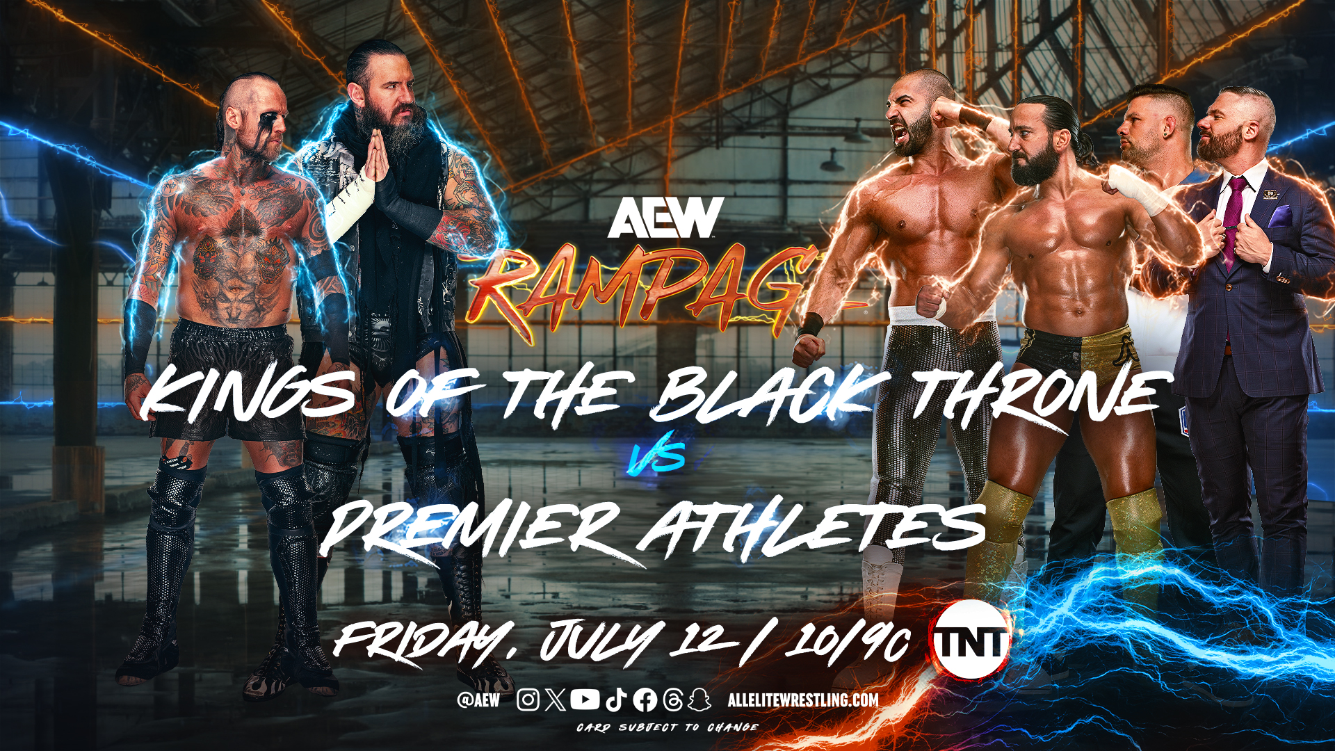 AEW Rampage live results: Kings of the Black Throne vs. Premier Athletes