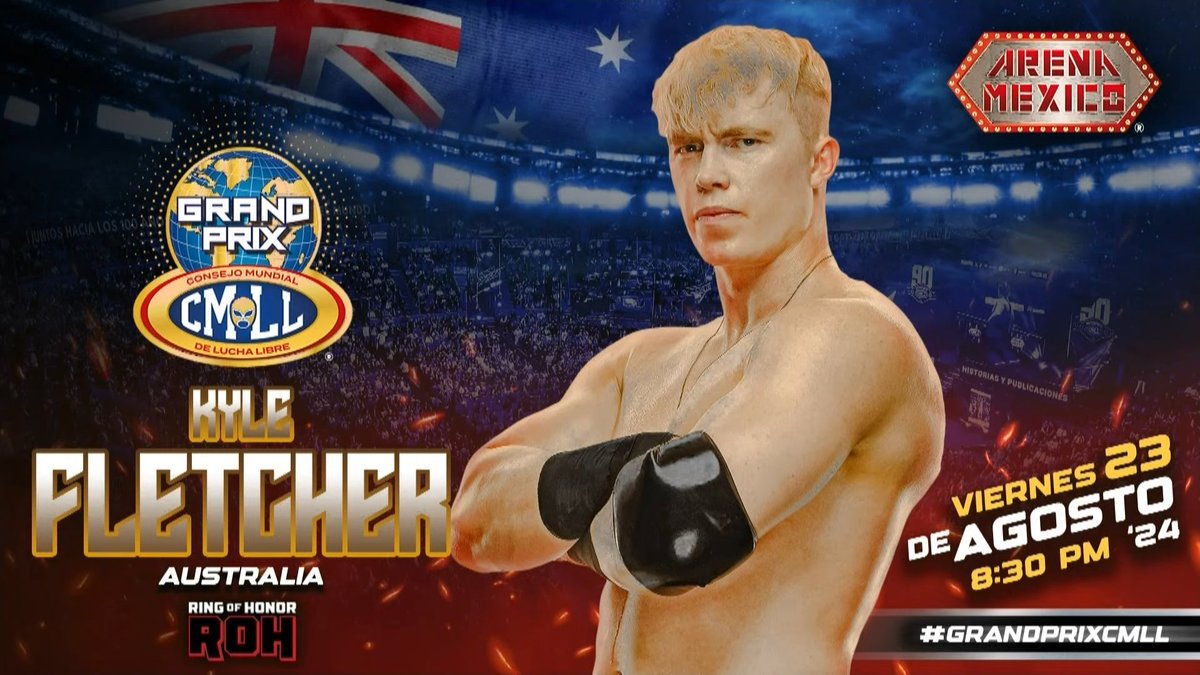 Kyle Fletcher set for Team World in CMLL Grand Prix