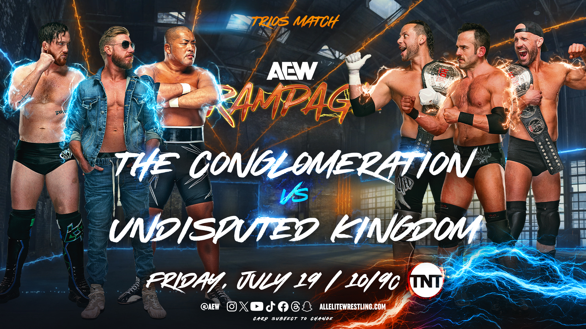 AEW Rampage live results: The Conglomeration vs. Undisputed Kingdom