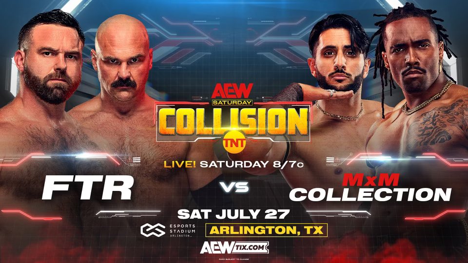 New matches confirmed for AEW Collision &  Battle of the Belts XI block