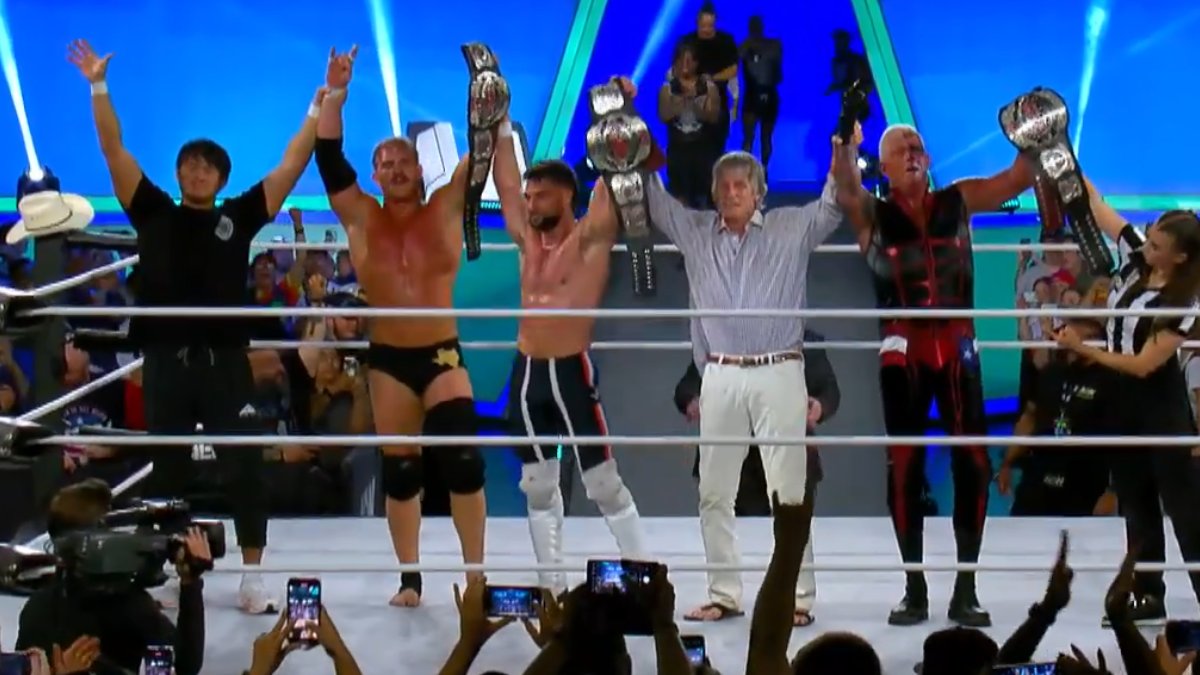 Dustin Rhodes & The Von Erichs win ROH Six-Man titles at AEW Battle of the Belts XI