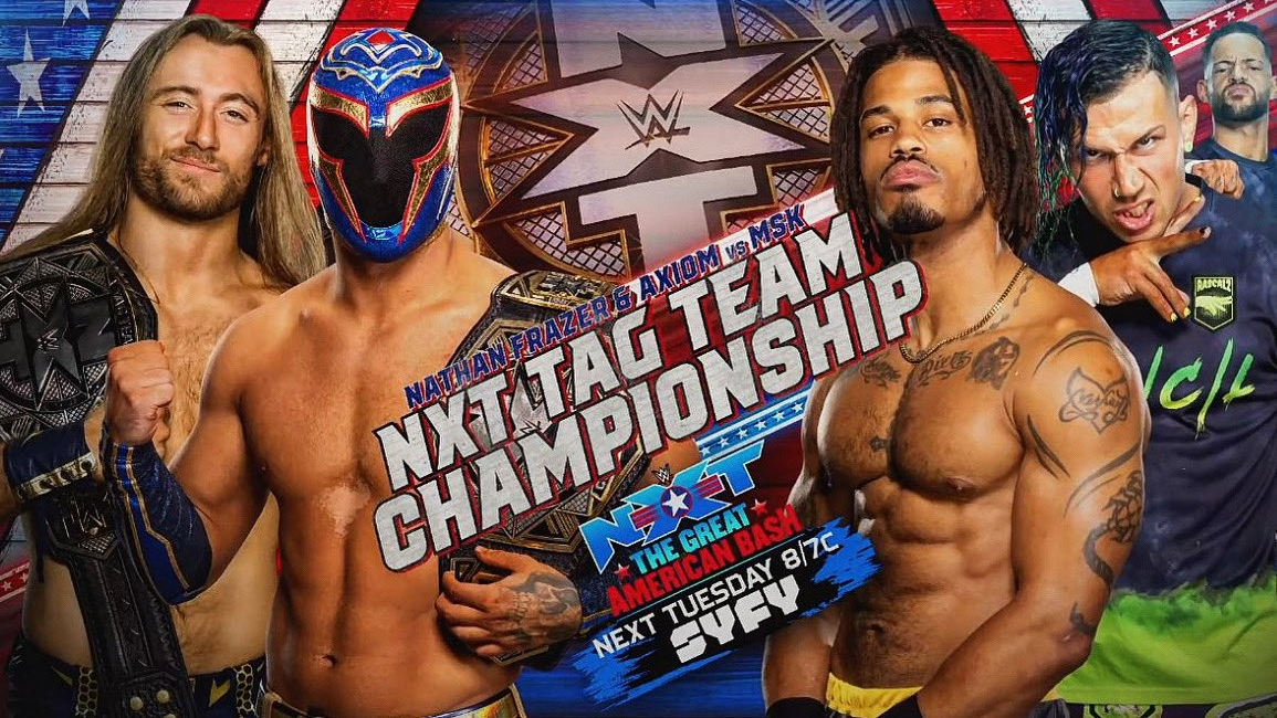 Two title matches added to WWE NXT Great American Bash night two