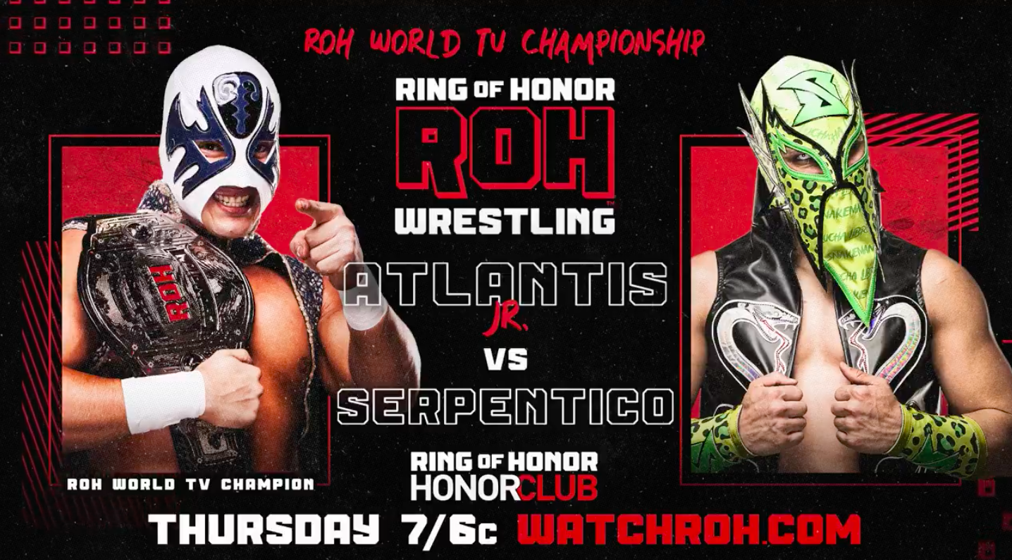Atlantis Jr.  to defend Television title on ROH TV