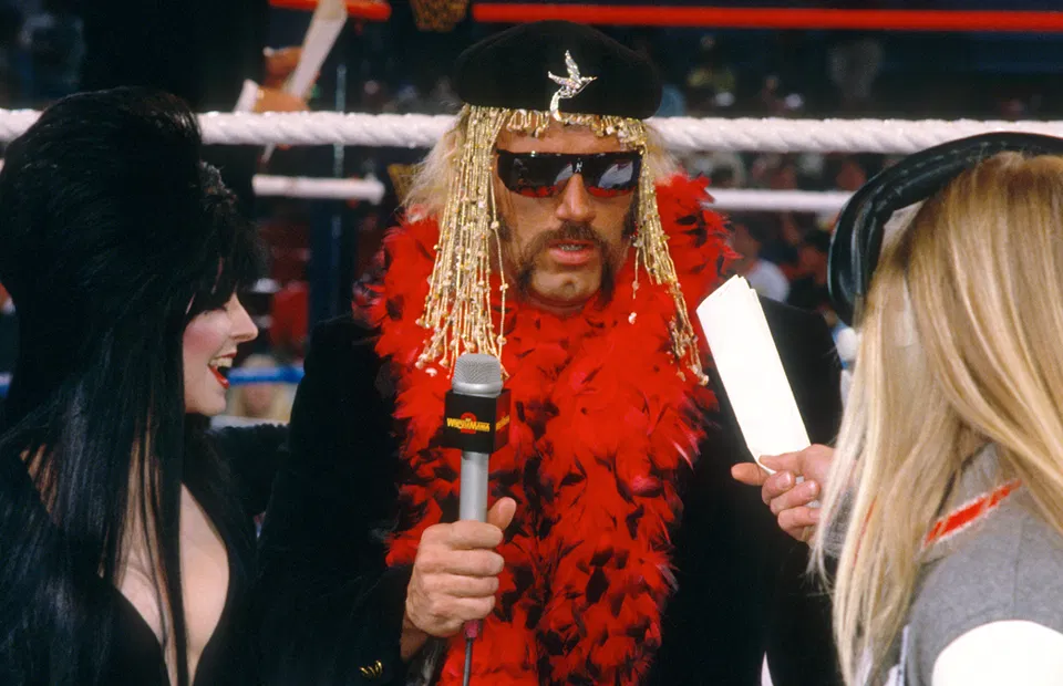 Jesse Ventura attends WWE Raw in St. Paul, Minnesota