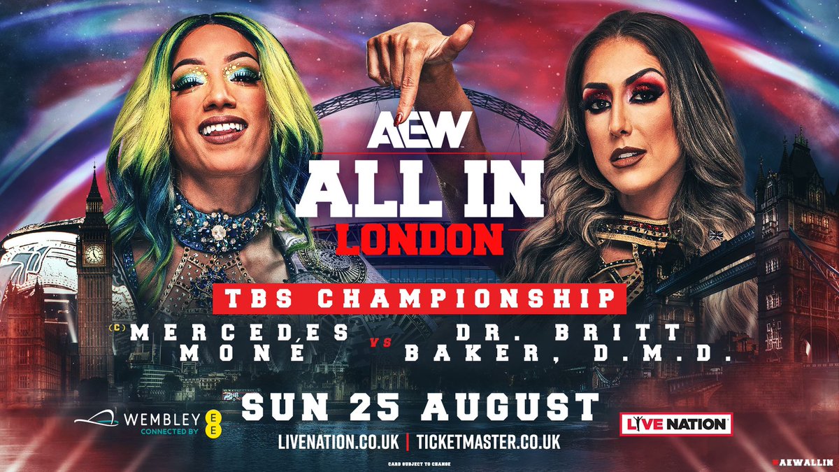 Mercedes Mone vs. Britt Baker official for AEW All In