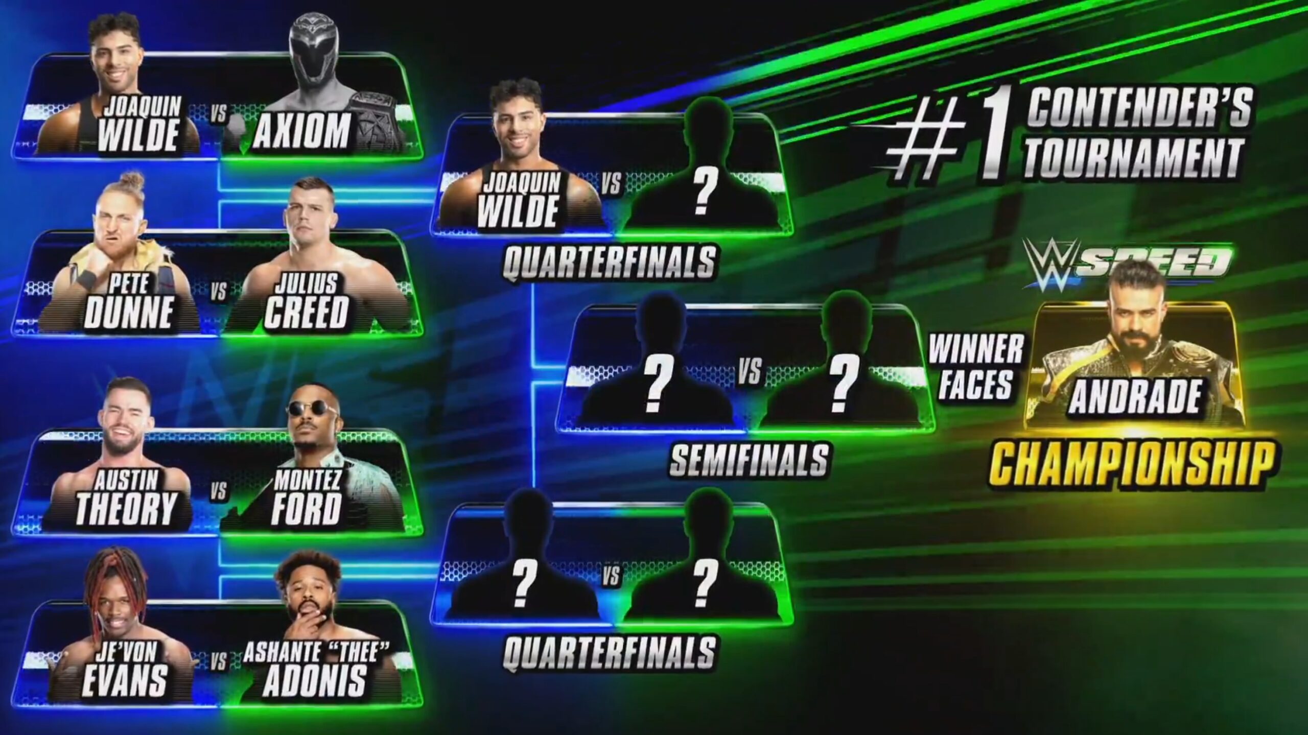 Joaquin Wilde advances in WWE Speed contender’s tournament