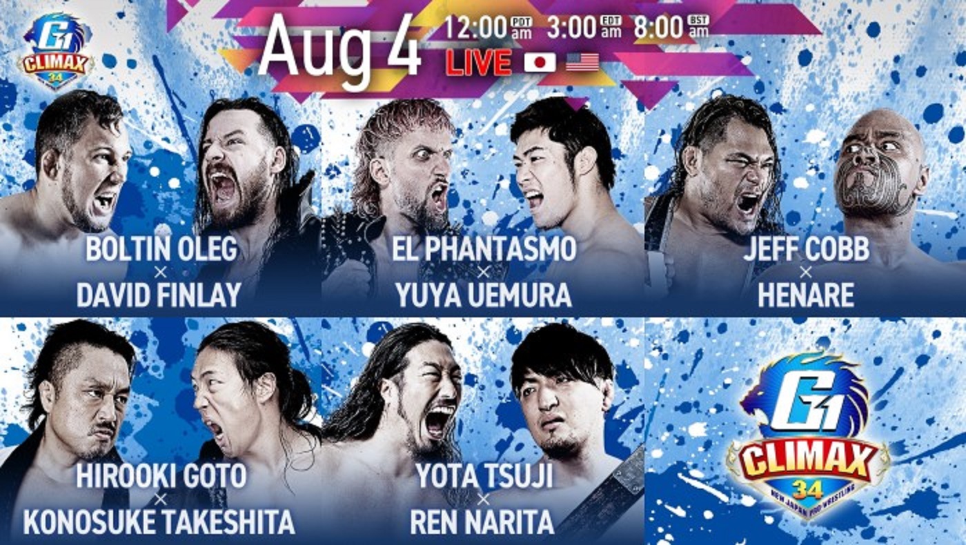 NJPW G1 Climax 34 night 10 live results: Tsuji vs. Narita