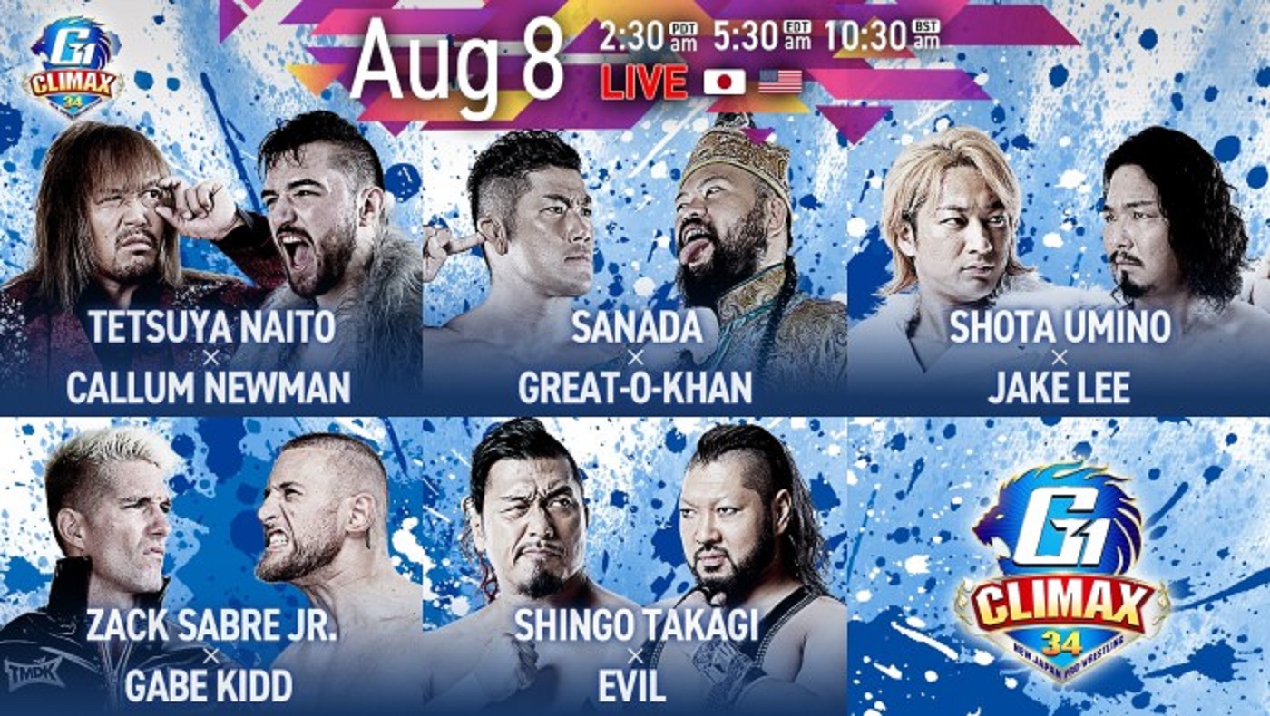 NJPW G1 Climax 34 night 13 live results: Shingo vs. EVIL