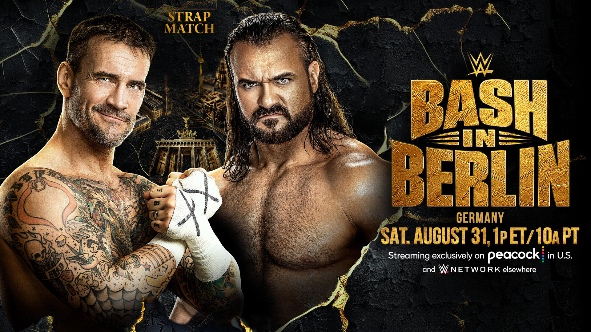 CM Punk vs. Drew McIntyre strap match official for WWE Bash in Berlin