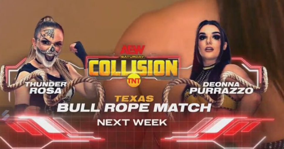 Thunder Rosa vs. Deonna Purrazzo Texas bullrope match set for next AEW Collision