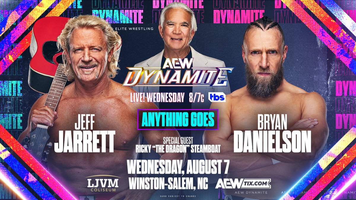 AEW Dynamite live results: Bryan Danielson vs. Jeff Jarrett no DQ match