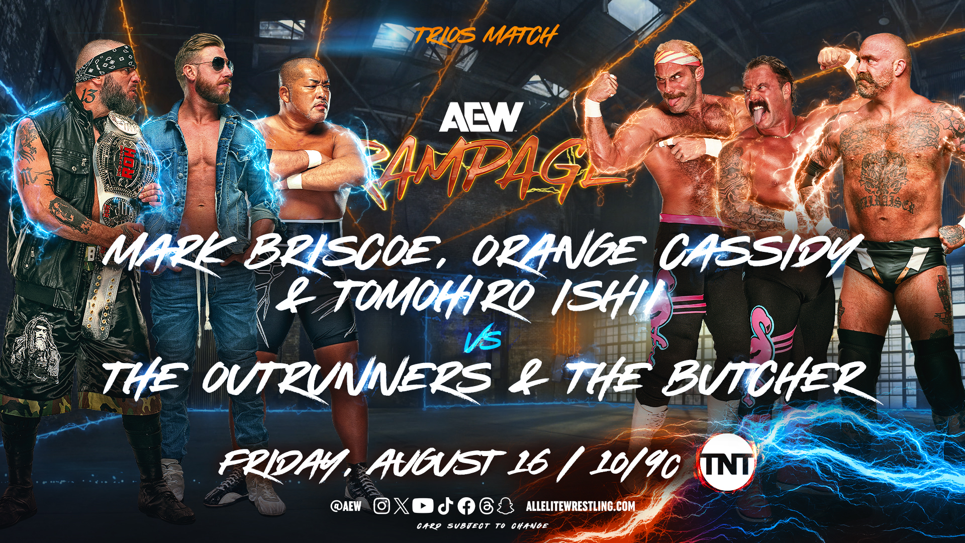 AEW Rampage live results: The Conglomeration in six-man tag team action