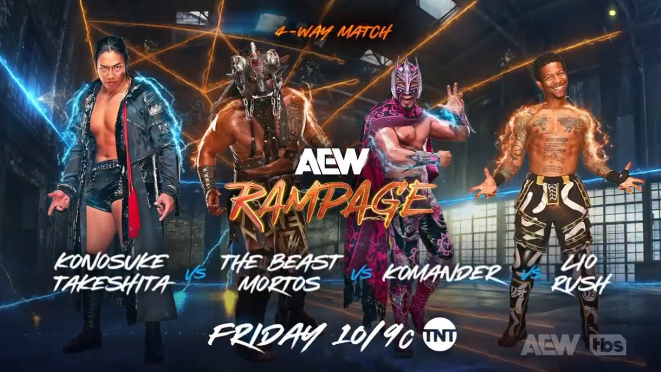 Konosuke Takeshita, Grizzled Young Veterans part of five-match AEW Rampage card