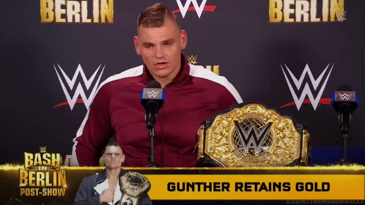 WWE Bash in Berlin press conference notes: Gunther & other stars speak