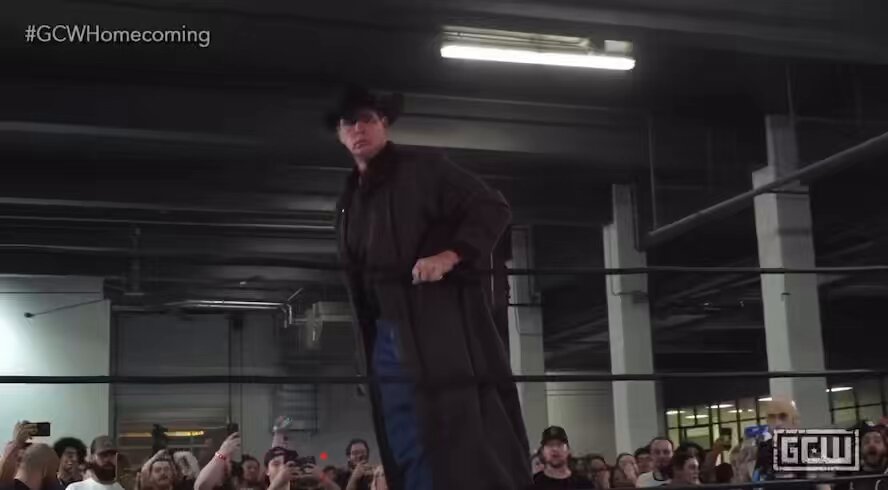 JBL makes surprise appearance at GCW Homecoming night one