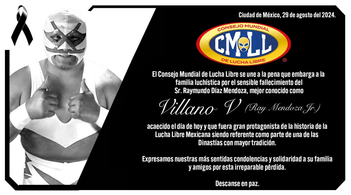 Hall of Fame luchador Villano V passes away