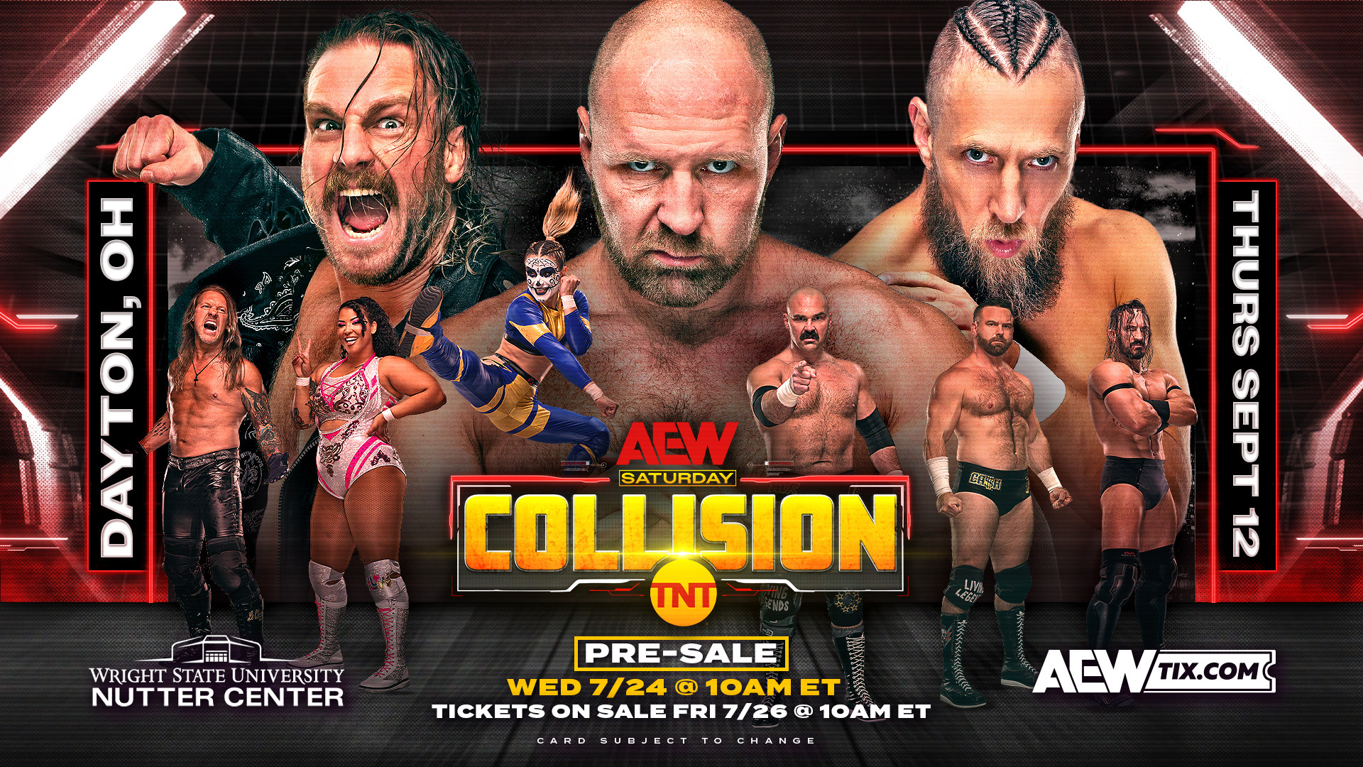 AEW Collision & Ring of Honor spoilers from Dayton, Ohio