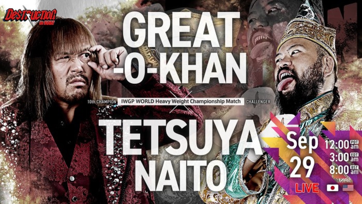 NJPW Destruction in Kobe live results: Tetsuya Naito vs. Great-O-Khan