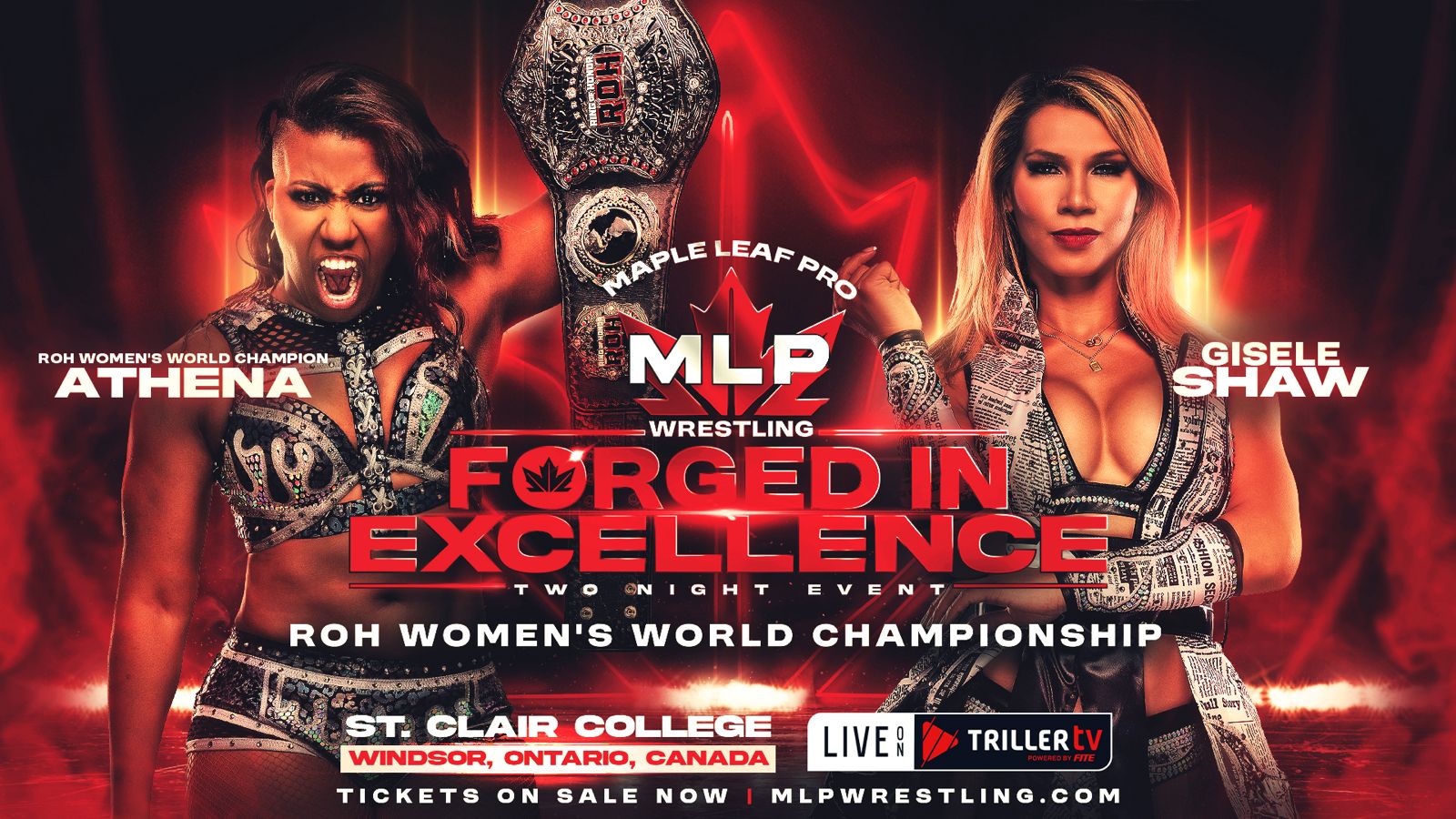 Athena vs. Gisele Shaw ROH Women’s title match set for Maple Leaf Pro Wrestling