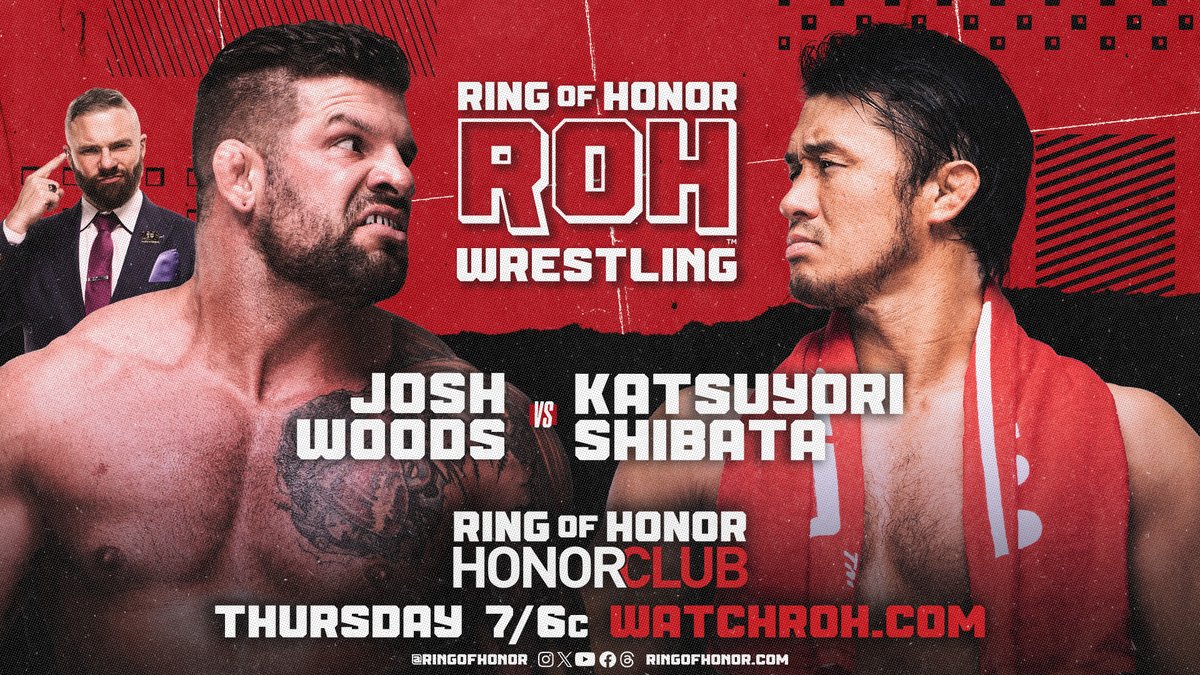 Ring of Honor TV live results: Katsuyori Shibata vs. Josh Woods