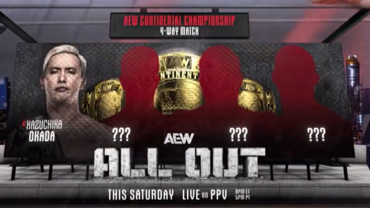 Four-way Continental title match set for AEW All Out