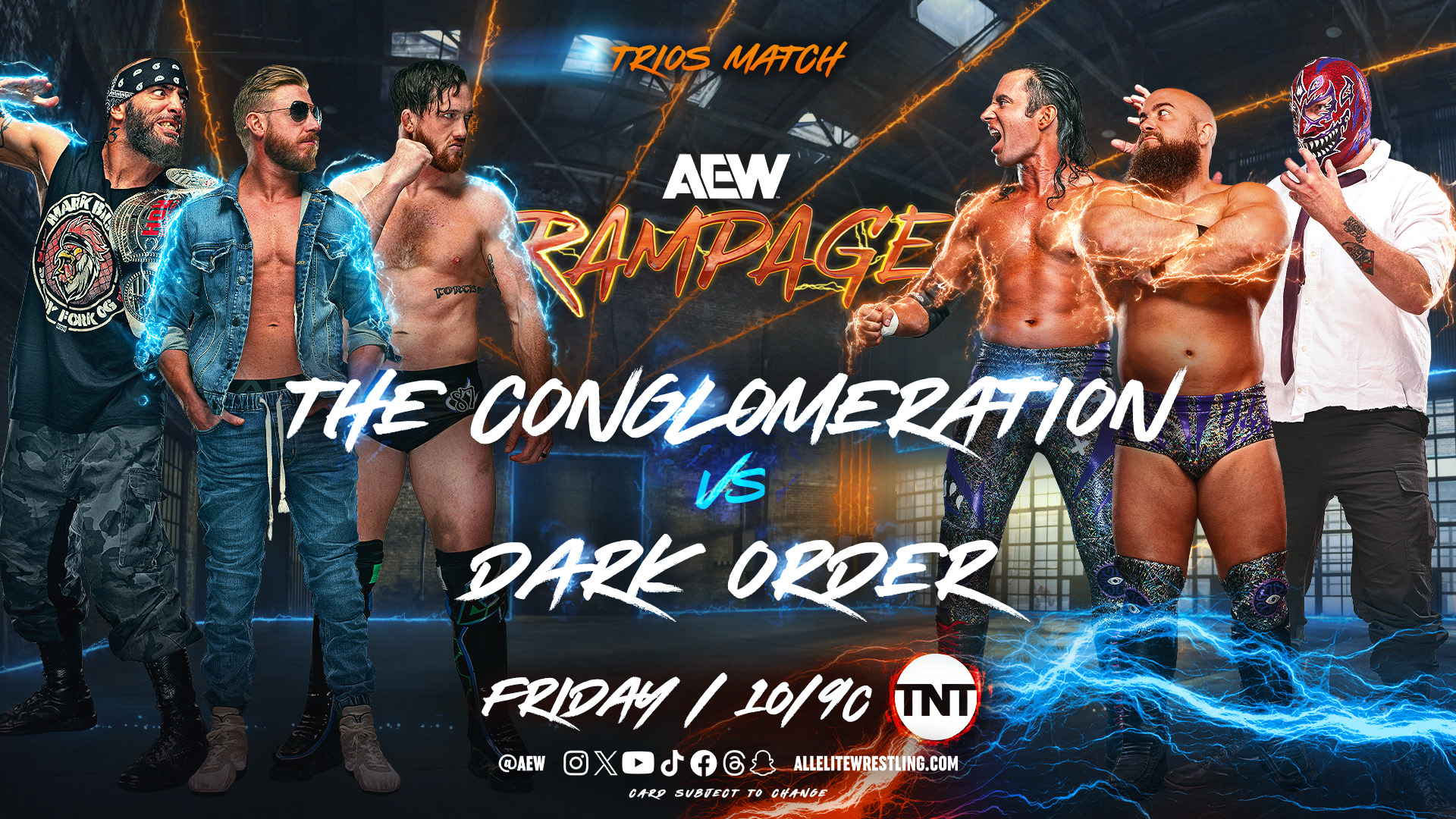 AEW Rampage live results: The Conglomeration vs. Dark Order