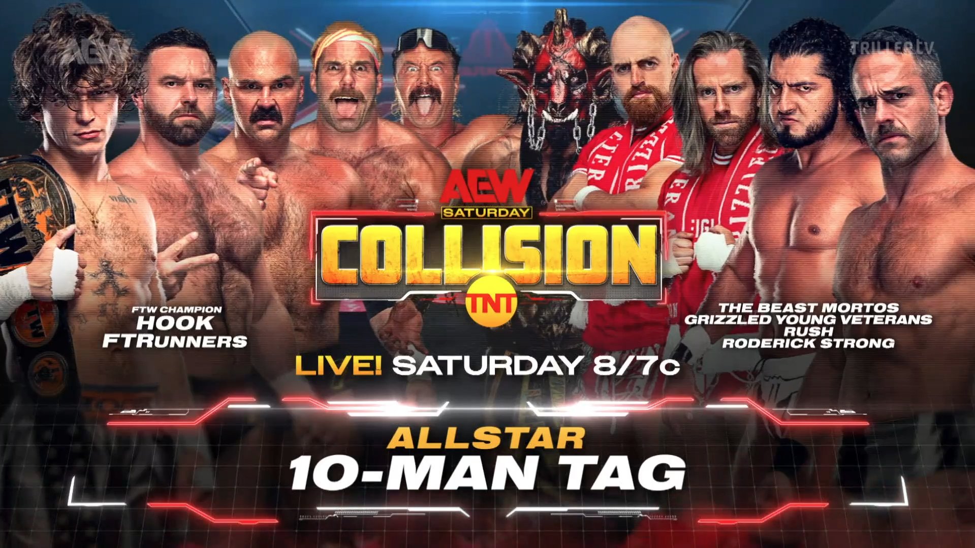 All star 10-man tag team match signed for AEW Collision