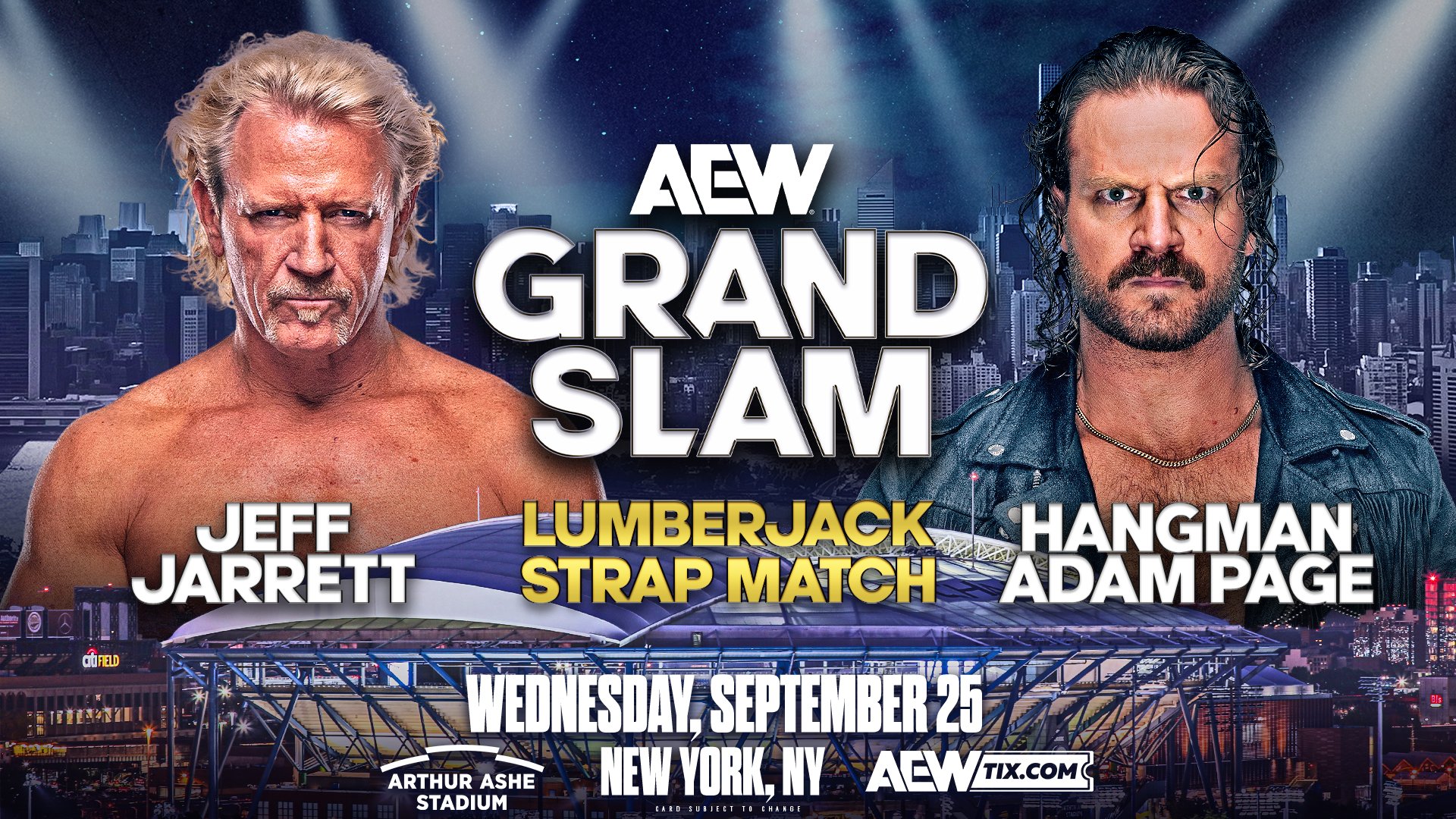 Hangman Page vs. Jeff Jarrett lumberjack strap match to air on AEW Collision Grand Slam