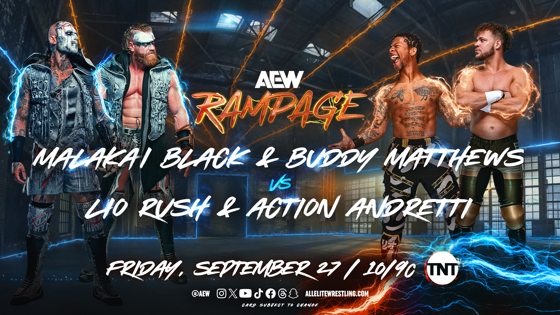 AEW Rampage live results: House of Black vs. Lio Rush & Action Andretti