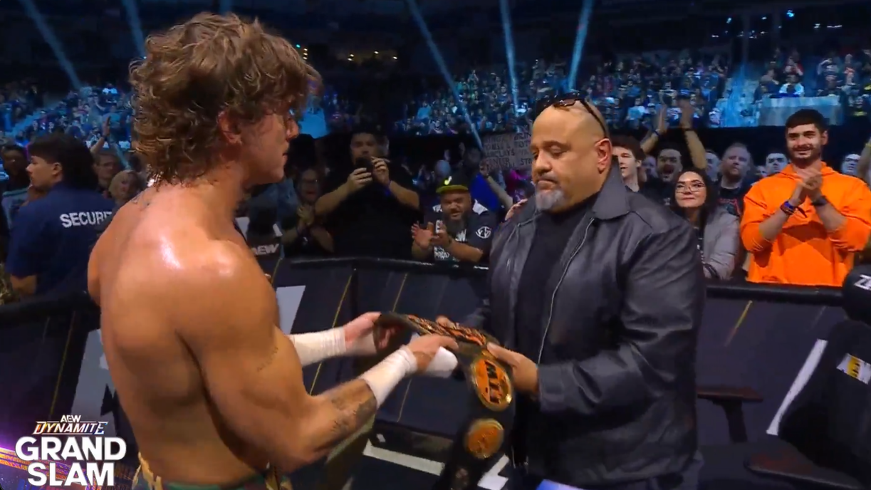 Hook retires FTW title at AEW Dynamite Grand Slam