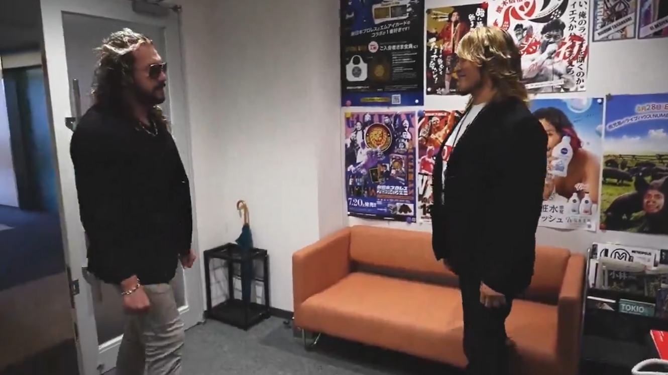 NJPW releases teaser for Kenny Omega-Hiroshi Tanahashi meeting