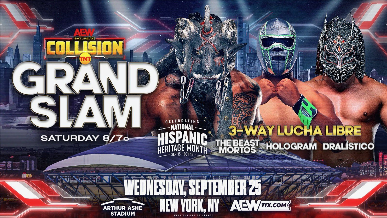 Lucha libre three-way match set for AEW Collision Grand Slam