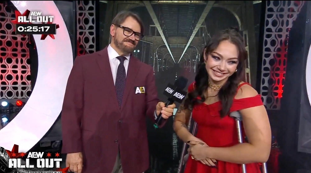 Skye Blue makes on-screen return during AEW All Out Zero Hour
