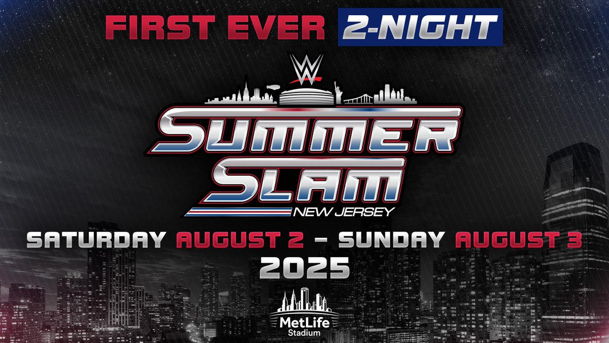 WWE bringing two-night SummerSlam to New Jersey in 2025