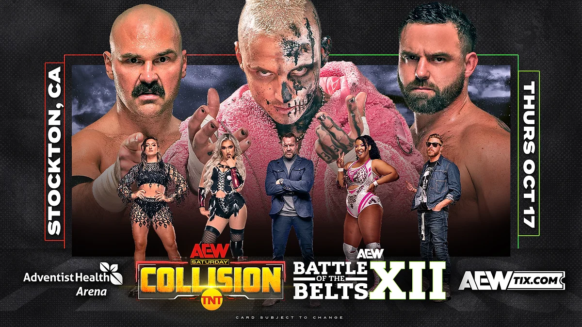 AEW Collision, Battle of the Belts XII & Ring of Honor spoilers from Stockton, California