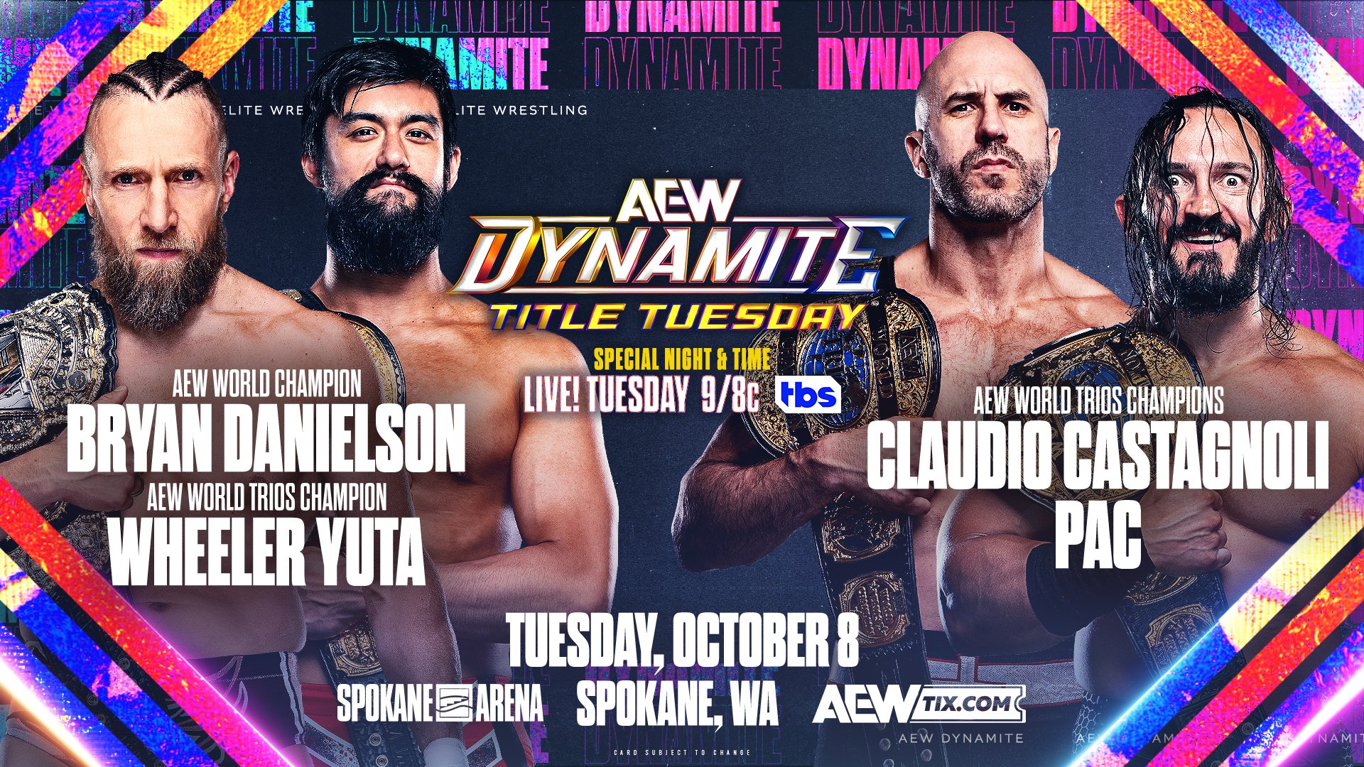 Danielson & Yuta vs. Castagnoli & PAC set for AEW Dynamite Title Tuesday