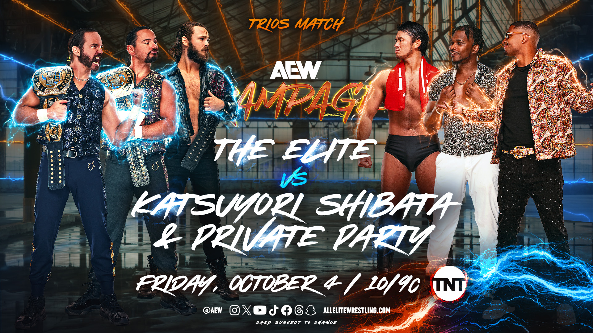 AEW Rampage live results: The Elite vs. Private Party & Katsuyori Shibata
