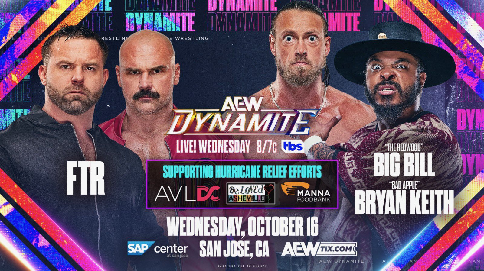 FTR match to support hurricane relief efforts set for AEW Dynamite