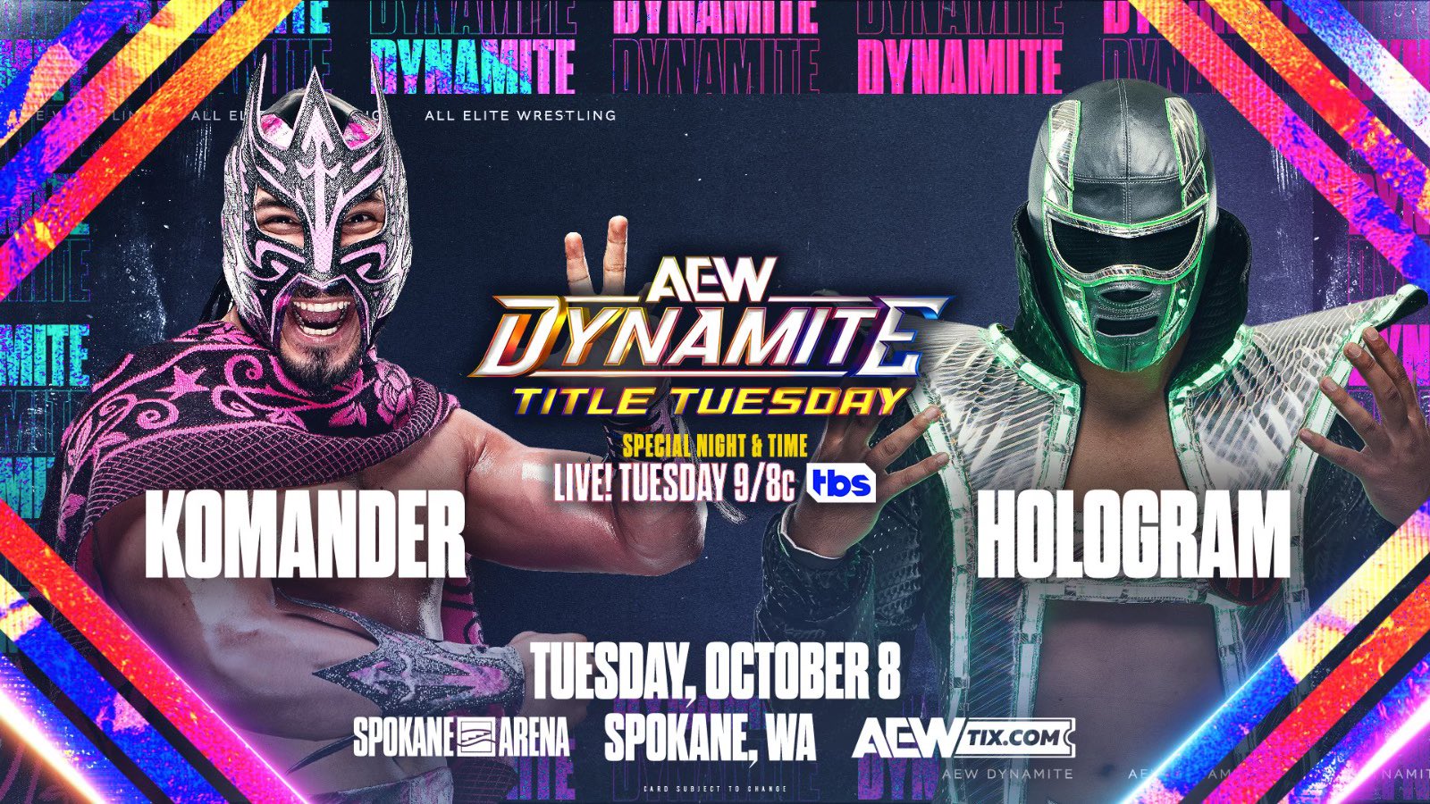 Hologram vs. Komander added to AEW Dynamite Title Tuesday