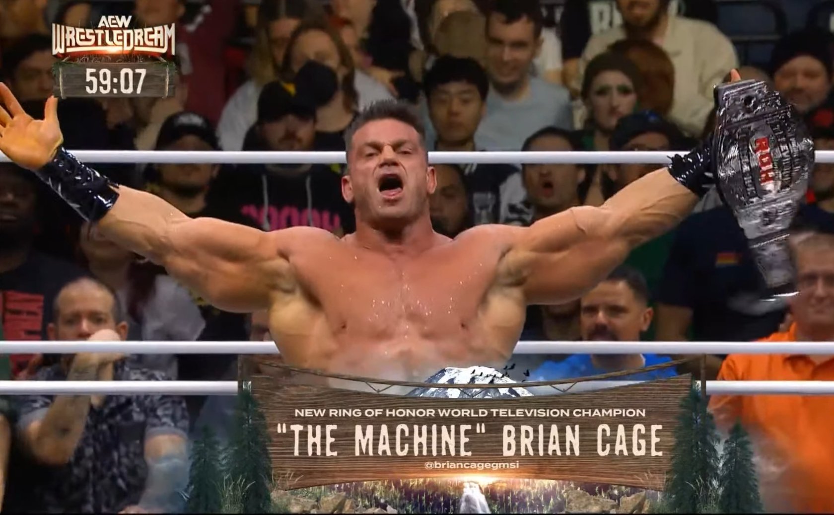 Brian Cage wins ROH Television title at AEW WrestleDream Zero Hour