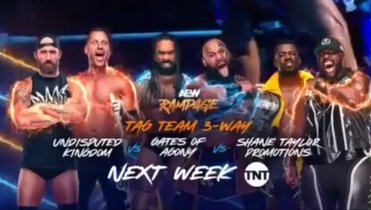 Three-way tag team match set for next AEW Rampage