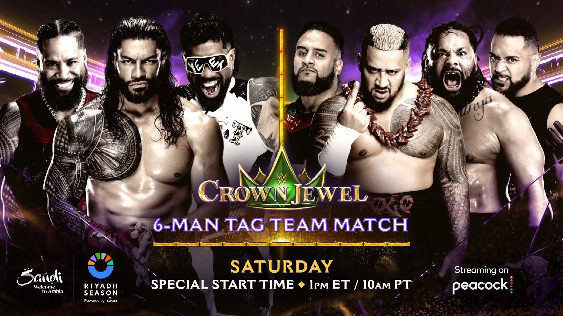 Roman Reigns & The Usos vs. The Bloodline official for WWE Crown Jewel