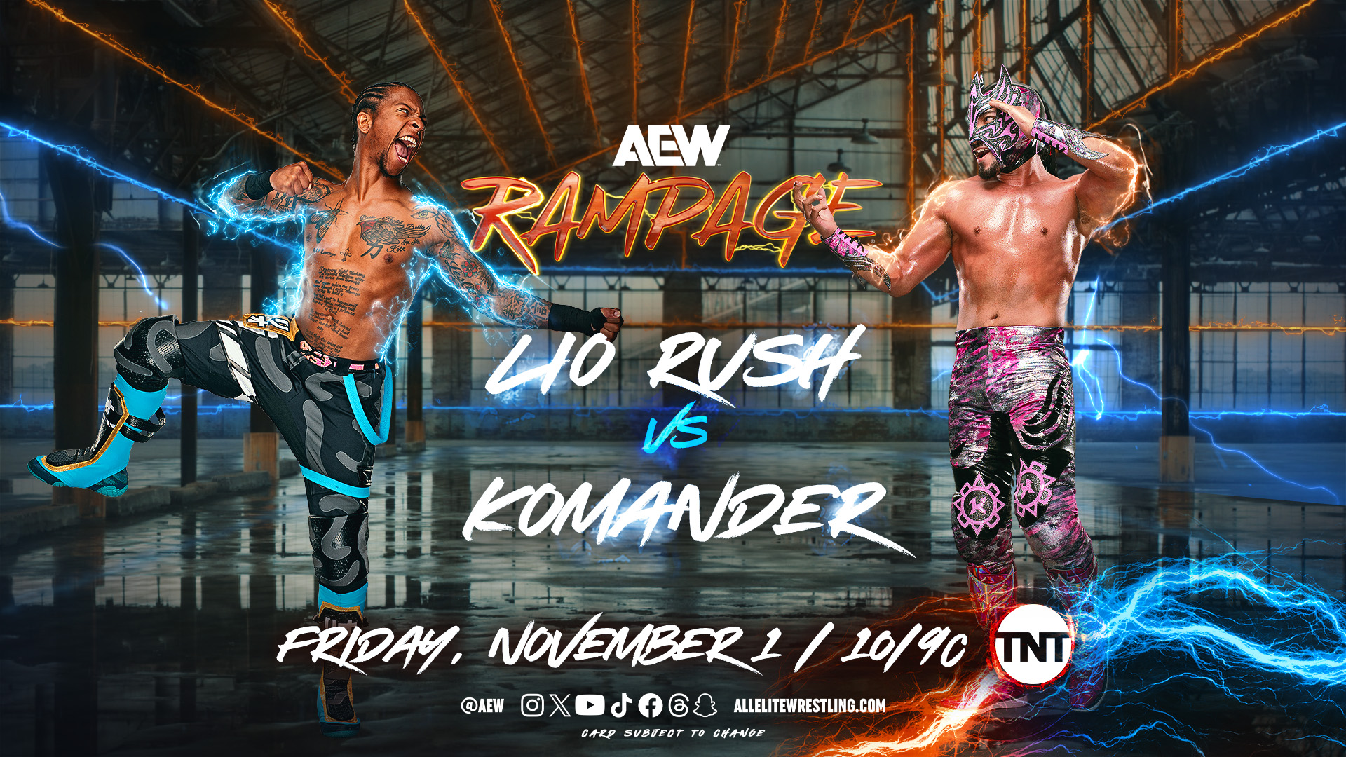 AEW Rampage live results: Lio Rush vs. Komander