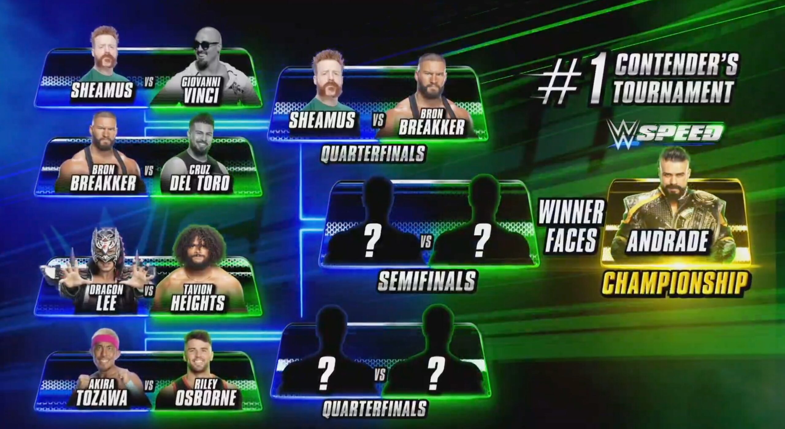 Bron Breakker advances in WWE Speed tournament, facing Sheamus next round