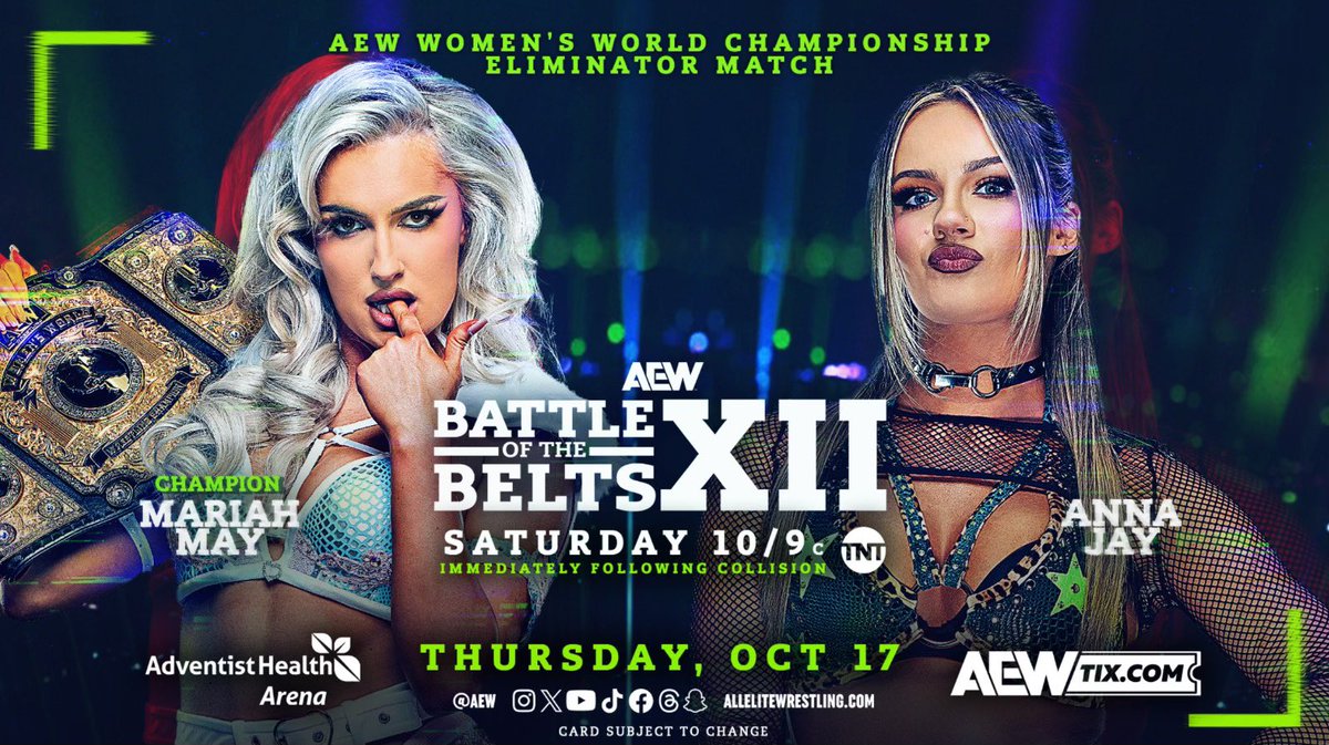 Women’s World title eliminator booked for AEW Battle of the Belts XII