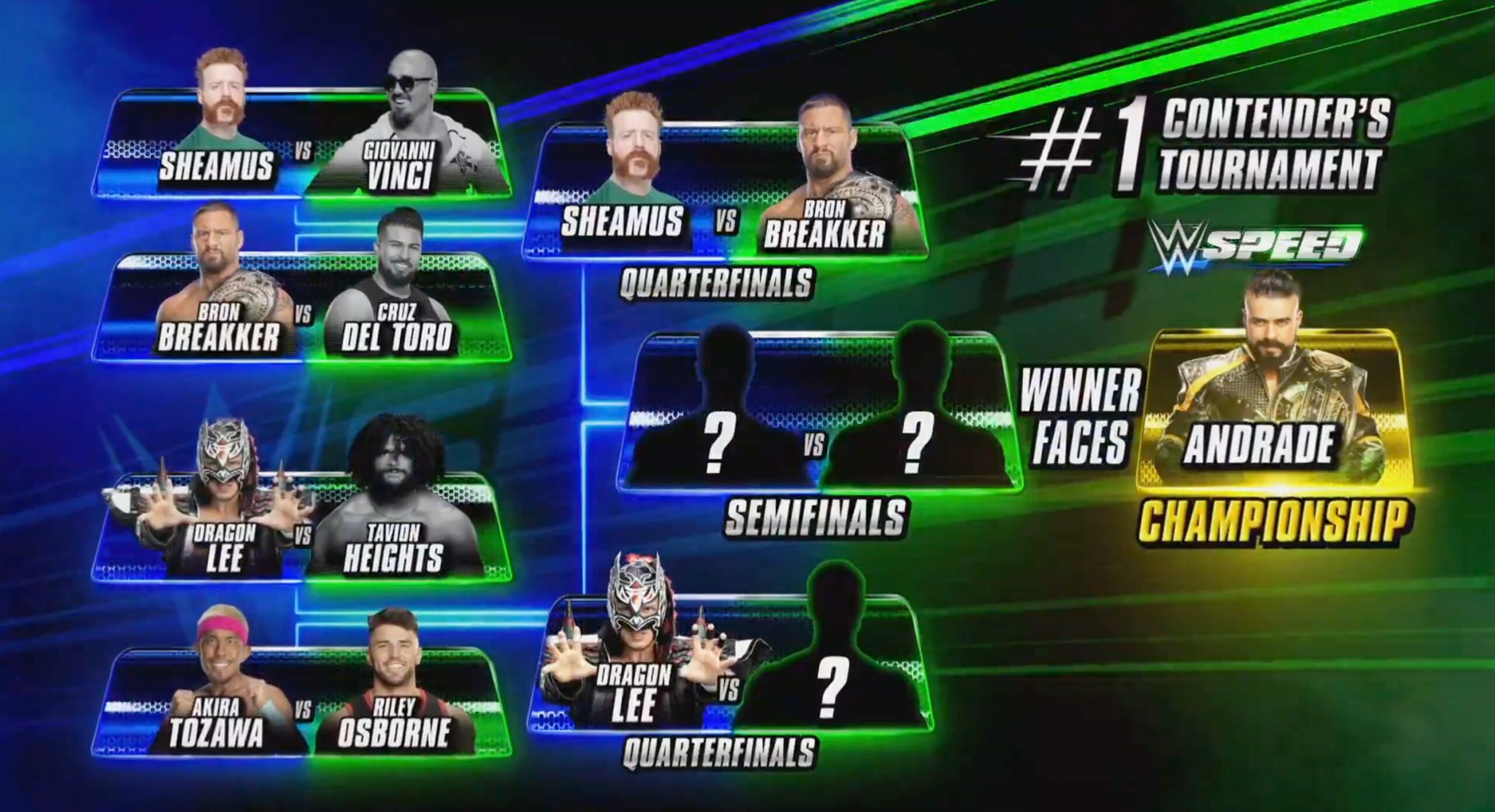 Dragon Lee advances in WWE Speed tournament