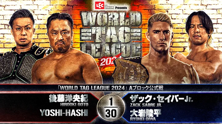 NJPW World Tag League 2024 night seven results, updated standings
